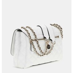 Kabelka Guess Quilted Crossbody White