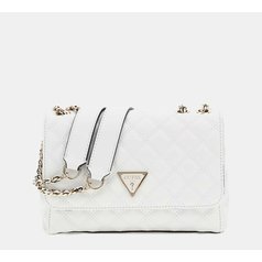 Kabelka Guess Quilted Crossbody White